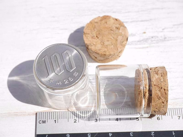 コルクミニボトル 5個セット 天然石のディスプレイに♪ミニミニテラリウム花瓶22360[bo-170601-01] 10枚目の画像