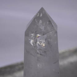 天然石クリスタルクォーツ(ブラジル産)研磨水晶ポイント 約73mm 約58g 1点もの[qpo-170716-04] 3枚目の画像