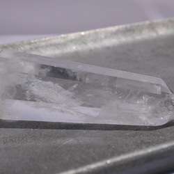 天然石クリスタルクォーツ(ブラジル産)研磨水晶ポイント 約73mm 約58g 1点もの[qpo-170716-04] 7枚目の画像