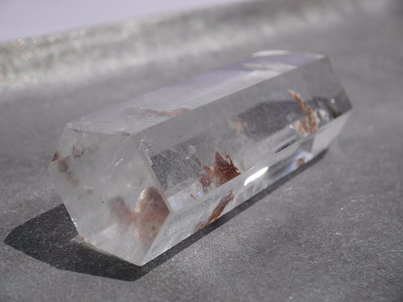 天然石クリスタルクォーツ(ブラジル産)研磨水晶ポイント 約74mm 約60g 1点もの[qpo-170716-05] 5枚目の画像
