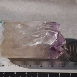 天然石アメジスト円柱状クラスター虹入り♪ 瑪瑙透明感結晶鉱物鉱石[cam-171206-L03] 5枚目の画像