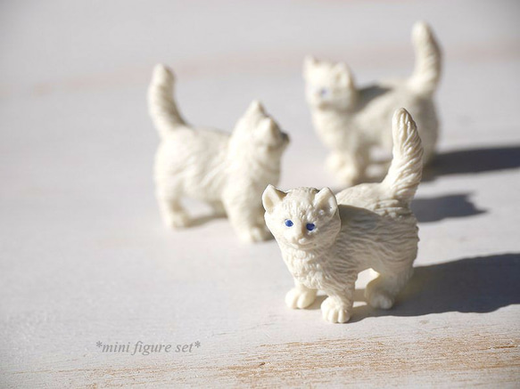 仔ネコ」3体セット ミニフィギュア☆サファリ社グッドラック・ミニ