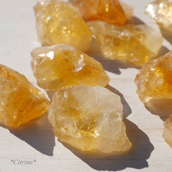 天然石シトリン非加熱(ブラジル産)3個セット 合計約53～54g ラフロック原石結晶黄水晶[cit-180117-01] 1枚目の画像