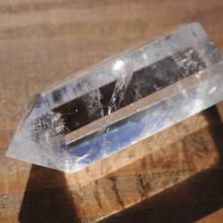 天然石クリスタルクォーツ(ブラジル産)研磨水晶ポイント 約53mm 約39g 1点もの[qpo-180219-05] 3枚目の画像