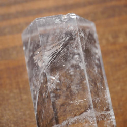天然石クリスタルクォーツ(ブラジル産)研磨水晶ポイント 約53mm 約39g 1点もの[qpo-180219-05] 9枚目の画像