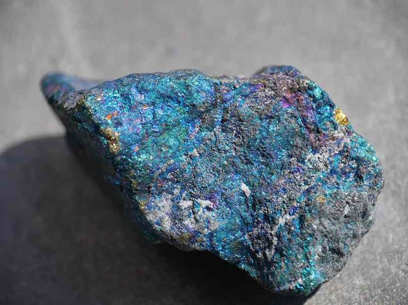 天然石チャルコパイライト(黄銅鉱)ペルー産 約55g 約51mm 結晶原石[chl-180227-04] 9枚目の画像
