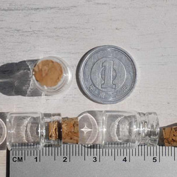 コルクミニミニボトル 10個セット 天然石のディスプレイに♪極小テラリウム花瓶22358[bo-180317-01] 5枚目の画像