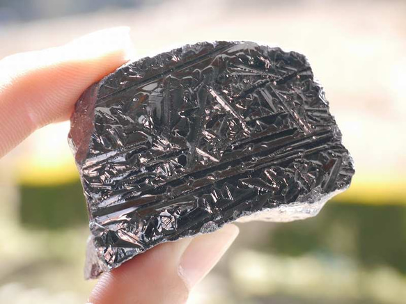 高純度テラヘルツ鉱石ラフカット大きい原石タンブル 約66g 約56mm [ter-180319-03] 3枚目の画像