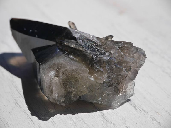 SALE★天然石 黒水晶クラスター(アーカンソー州産)約32g 1点ものモリオン[clm-180510-04] 8枚目の画像