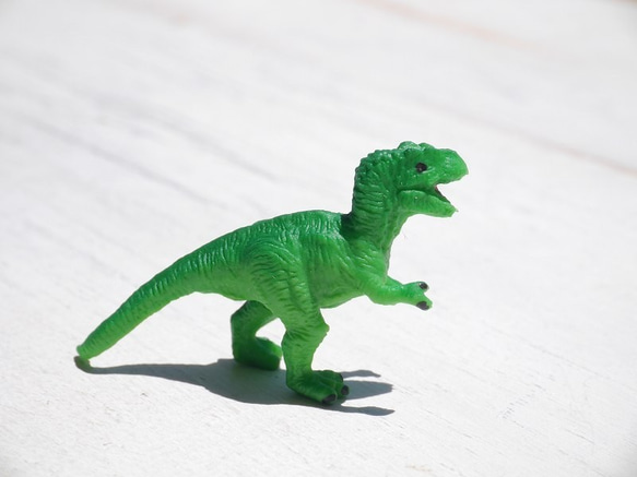 「T-Rex」3体セット ミニフィギュア☆サファリ社グッドラック・ミニ デコ素材[saf-180622-01] 2枚目の画像