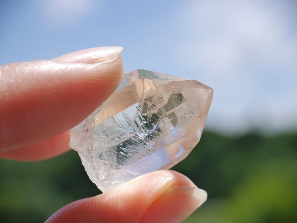 天然石シトリン(ブラジル産)原石結晶ポイント ナチュラルカラー 約8g 約24mm 高透明度[cp-180705-01] 10枚目の画像