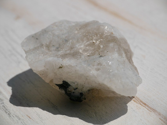 天然石ムーンストーンペグマタイト(インド産)原石 約35g 約47×39×16mm [msr-180914-01] 7枚目の画像