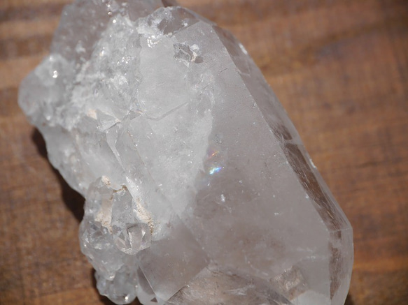 天然石クォーツ(ブラジル産)天然水晶ポイント 2点セット合計約85g 結晶原石 透明感あり[bq-180919-02] 3枚目の画像