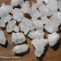 1セット限定☆天然石モロッコ産水晶原石結晶ミニクラスター 合計約38g