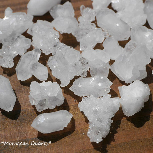 1セット限定☆天然石モロッコ産水晶原石結晶ミニクラスター 合計約38g