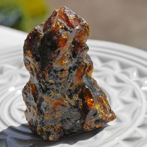 天然琥珀ブルーアンバー原石(スマトラ島産)約24g 約59×42×24mm 大きめ