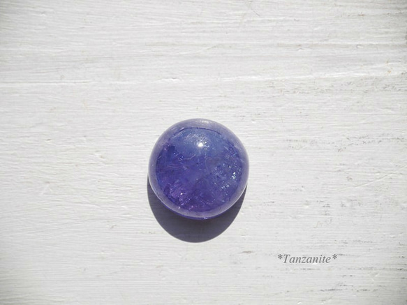 天然石タンザナイト(タンザニア産)カボション約1.4g(約7ct)ルース濃色透明青紫色[lot-181102-10] 1枚目の画像