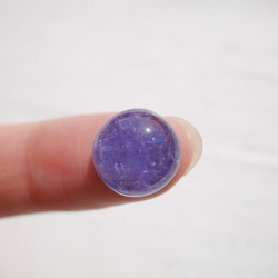 天然石タンザナイト(タンザニア産)カボション約1.4g(約7ct)ルース濃色透明青紫色[lot-181102-10] 4枚目の画像