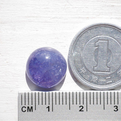 天然石タンザナイト(タンザニア産)カボション約1.4g(約7ct)ルース濃色透明青紫色[lot-181102-10] 5枚目の画像