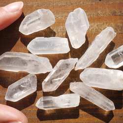 天然石マダガスカル産水晶 約50～51g 小ぶりなミックスサイズ原石結晶水晶ポイントさざれ[mq-181126-01] 4枚目の画像