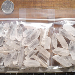 天然石マダガスカル産水晶 約50～51g 小ぶりなミックスサイズ原石結晶水晶ポイントさざれ[mq-181126-01] 7枚目の画像