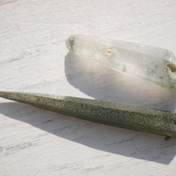 天然石ヒマラヤ水晶(ガネーシュヒマール・ラパ産)詰め合わせ合計約4.3gクローライト水晶[ghqc-181210-08] 6枚目の画像