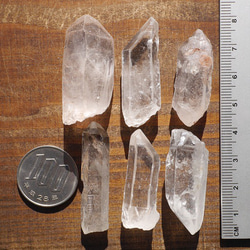 天然石ヒマラヤ水晶ポイント(ヒマラヤ山脈マニカラン産)6本 合計約50～52g 原石結晶[hq-181226-01] 5枚目の画像