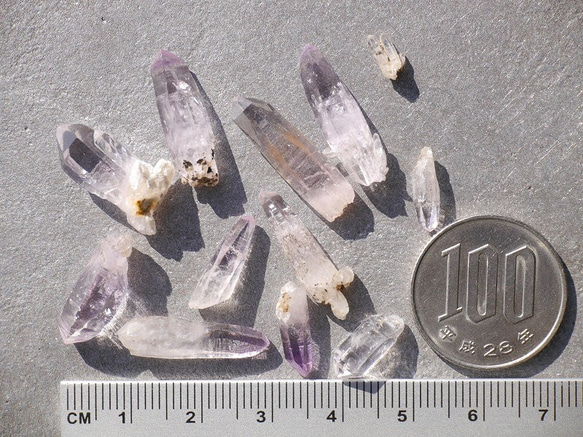 天然石ベラクルスアメジスト(メキシコ・ベラクルス州産)合計約8g詰め合わせ ミニ紫水晶結晶[ver-190116-01] 5枚目の画像