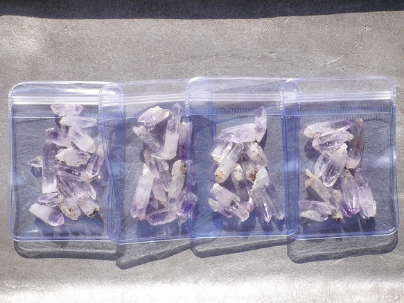 天然石ベラクルスアメジスト(メキシコ・ベラクルス州産)合計約8g詰め合わせ ミニ紫水晶結晶[ver-190116-01] 7枚目の画像