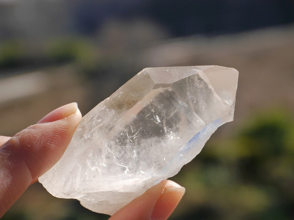 天然石ヒマラヤ水晶ポイント(ヒマラヤ山脈マニカラン産)約56.6g 原石結晶鉱石鉱物クォーツ[hq-190117-04] 2枚目の画像
