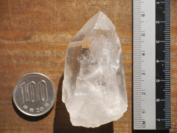 天然石ヒマラヤ水晶ポイント(ヒマラヤ山脈マニカラン産)約56.6g 原石結晶鉱石鉱物クォーツ[hq-190117-04] 5枚目の画像