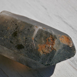 天然石チベット産水晶ポイント原石約45.4g約61×27mm 無加工ナチュラル現物☆モリオン[tm-190123-09] 3枚目の画像