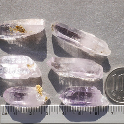 現物☆天然石ベラクルスアメジスト(ベラクルス州産)6点合計約29g詰め合わせ紫水晶ポイント[ver-190129-01] 5枚目の画像