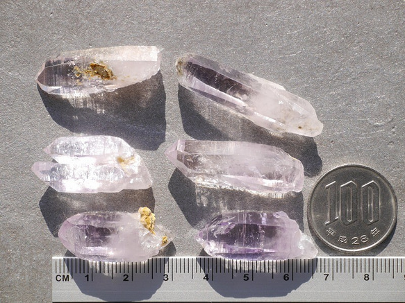 現物☆天然石ベラクルスアメジスト(ベラクルス州産)6点合計約29g詰め合わせ紫水晶ポイント[ver-190129-01] 5枚目の画像