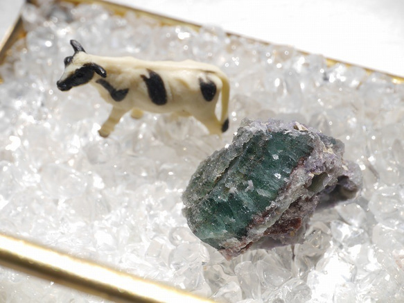 天然石ドゥルージーフローライト(コロラド州産)結晶原石 約13g 約31mm グリーン[df-190523-01] 3枚目の画像