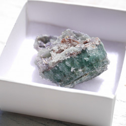 天然石ドゥルージーフローライト(コロラド州産)結晶原石 約13g 約31mm グリーン[df-190523-01] 4枚目の画像