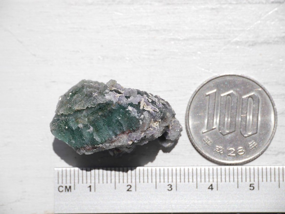 天然石ドゥルージーフローライト(コロラド州産)結晶原石 約13g 約31mm グリーン[df-190523-01] 5枚目の画像