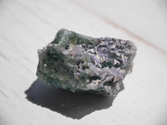 天然石ドゥルージーフローライト(コロラド州産)結晶原石 約13g 約31mm グリーン[df-190523-01] 7枚目の画像