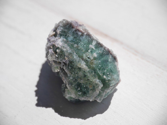 天然石ドゥルージーフローライト(コロラド州産)結晶原石 約13g 約31mm グリーン[df-190523-01] 9枚目の画像