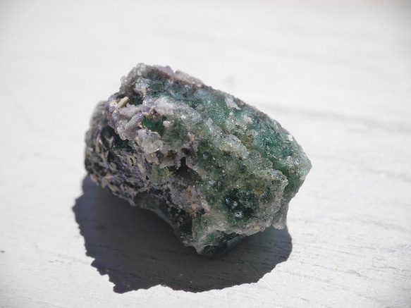 天然石ドゥルージーフローライト(コロラド州産)結晶原石 約13g 約31mm グリーン[df-190523-01] 10枚目の画像