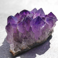 天然石アメジストクラスター(ウルグアイ産)約28.8g約40mm 現物☆濃色透明感紫水晶[uac-190529-01] 3枚目の画像