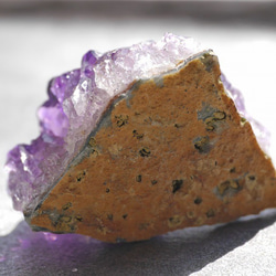 天然石アメジストクラスター(ウルグアイ産)約28.8g約40mm 現物☆濃色透明感紫水晶[uac-190529-01] 4枚目の画像