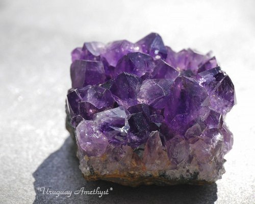 天然石アメジストクラスター(ウルグアイ産)約37.6g約39mm 現物☆濃色