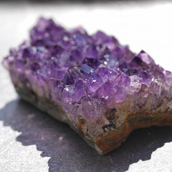 天然石アメジストクラスター(ウルグアイ産)約35.7g約54mm 現物☆濃色透明感紫水晶[uac-190529-04] 8枚目の画像