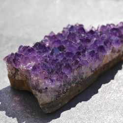 天然石アメジストクラスター(ウルグアイ産)約35.7g約54mm 現物☆濃色透明感紫水晶[uac-190529-04] 9枚目の画像