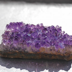 天然石アメジストクラスター(ウルグアイ産)約35.7g約54mm 現物☆濃色透明感紫水晶[uac-190529-04] 10枚目の画像
