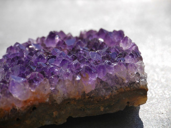 天然石アメジストクラスター(ウルグアイ産)約40.3g約54mm 現物☆濃色透明感紫水晶[uac-190529-05] 2枚目の画像