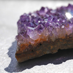 天然石アメジストクラスター(ウルグアイ産)約40.3g約54mm 現物☆濃色透明感紫水晶[uac-190529-05] 3枚目の画像