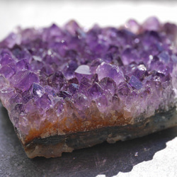 天然石アメジストクラスター(ウルグアイ産)約40.3g約54mm 現物☆濃色透明感紫水晶[uac-190529-05] 7枚目の画像