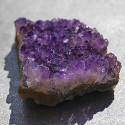 天然石アメジストクラスター(ウルグアイ産)約40.3g約54mm 現物☆濃色透明感紫水晶[uac-190529-05] 10枚目の画像